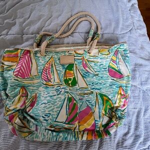 Lilly Pulitzer you gotta regatta tote bag